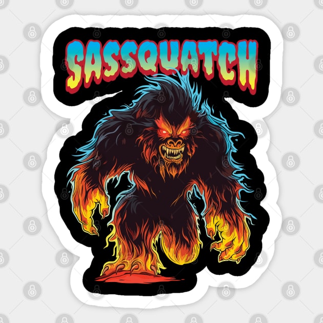 Sassquatch Sticker by Rowdy Designs